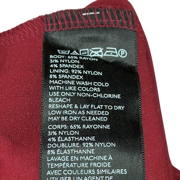 URBAN OUTFITTERS Burgundy One Piece Jumpsuit Women's Size XS NWT Stretch Audrey - Picture 5 of 8